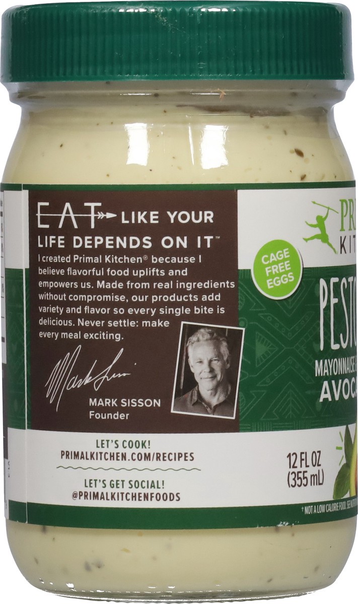 slide 7 of 9, Primal Kitchen Pesto Mayo 12 fl oz, 12 fl oz