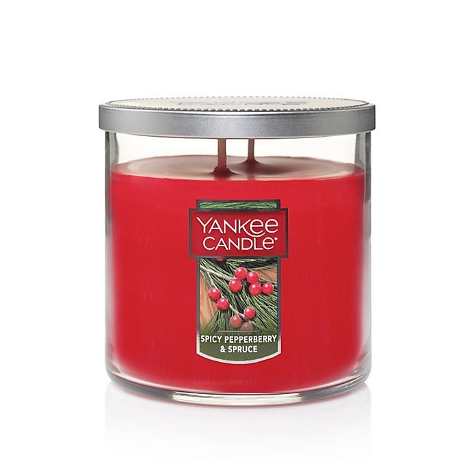 slide 1 of 1, Yankee Candle Spicy Pepperberry & Spruce Medium 2-Wick Tumbler Candle, 1 ct