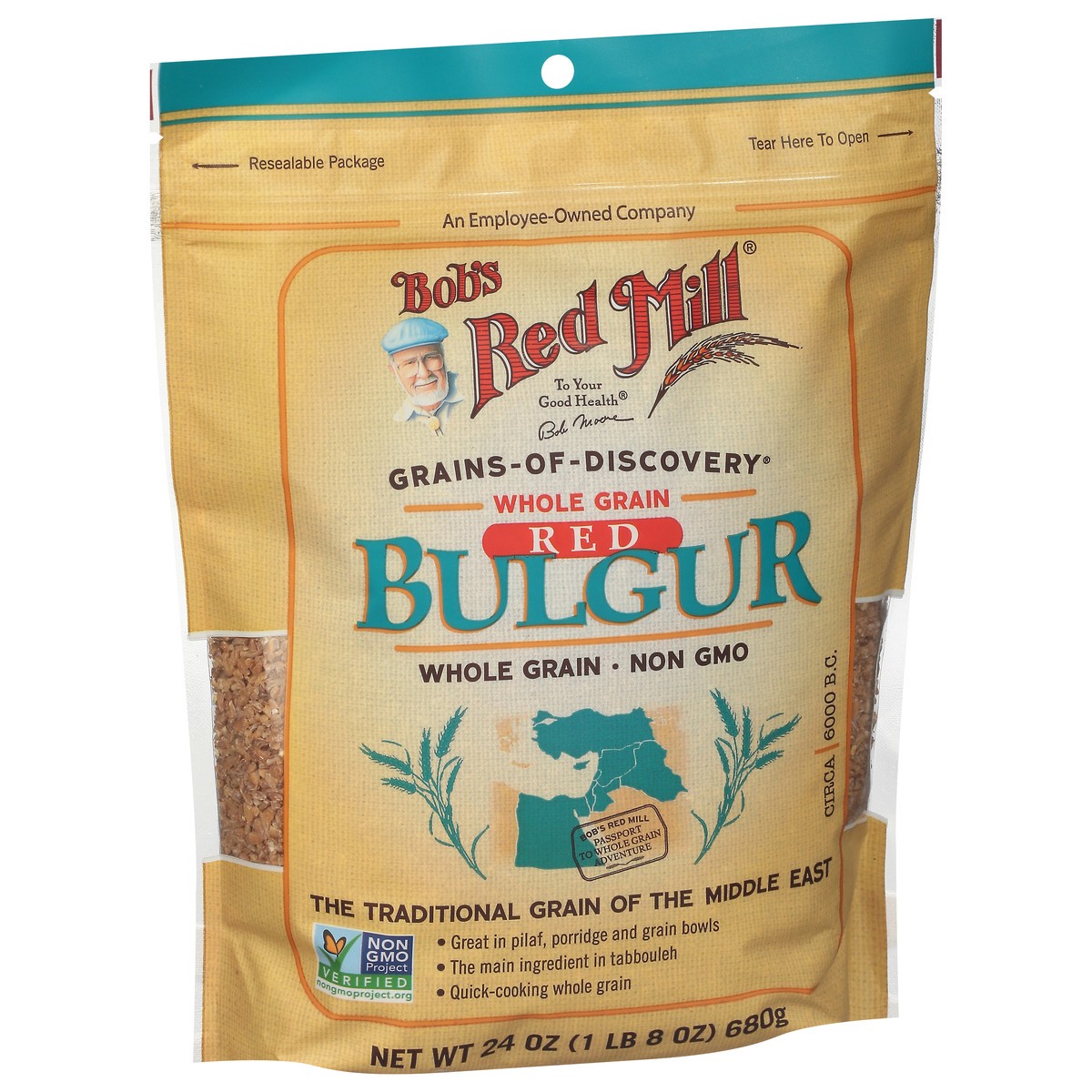 slide 7 of 14, Bob's Red Mill Red Whole Grain Bulgur 24 oz, 1 ct