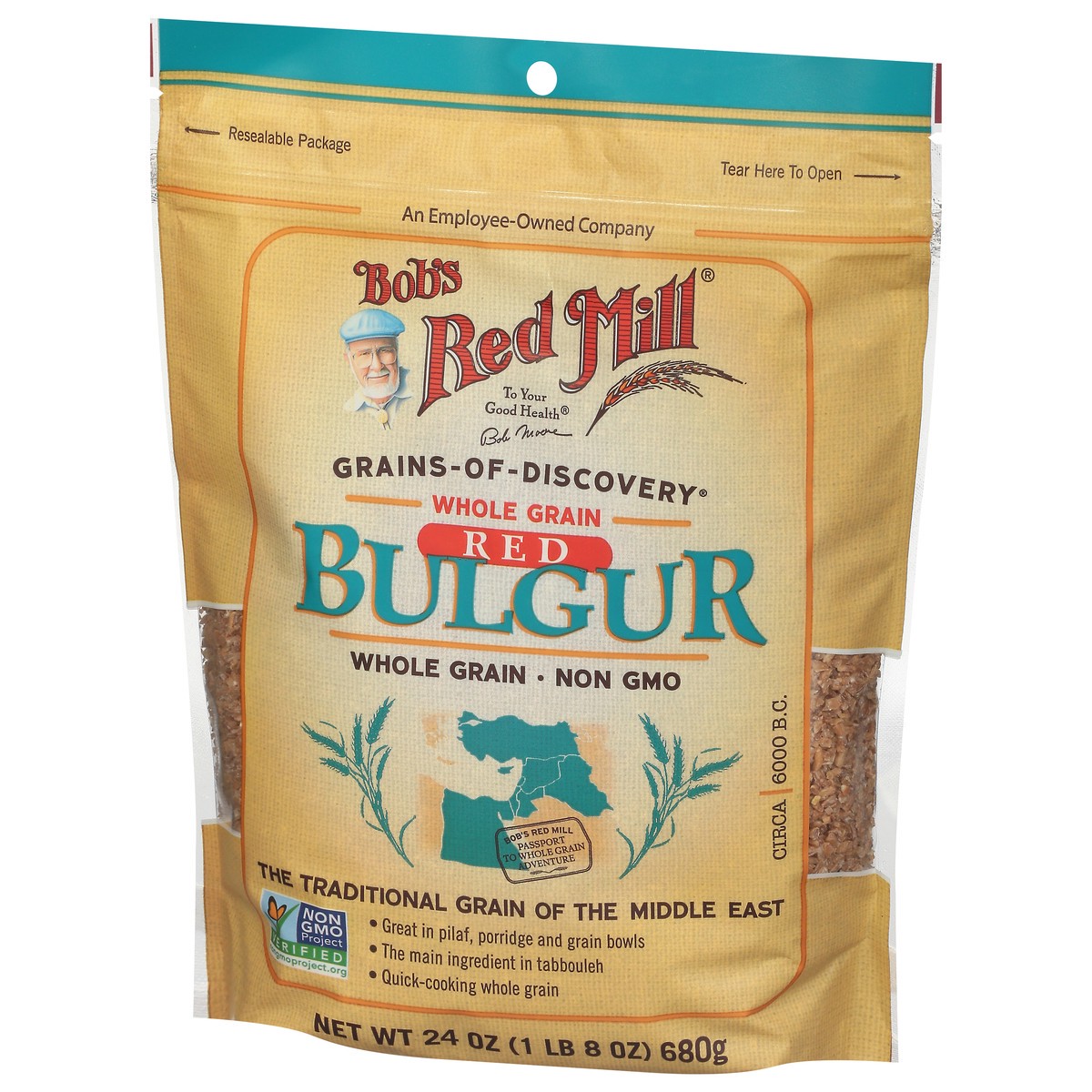 slide 11 of 14, Bob's Red Mill Red Whole Grain Bulgur 24 oz, 1 ct