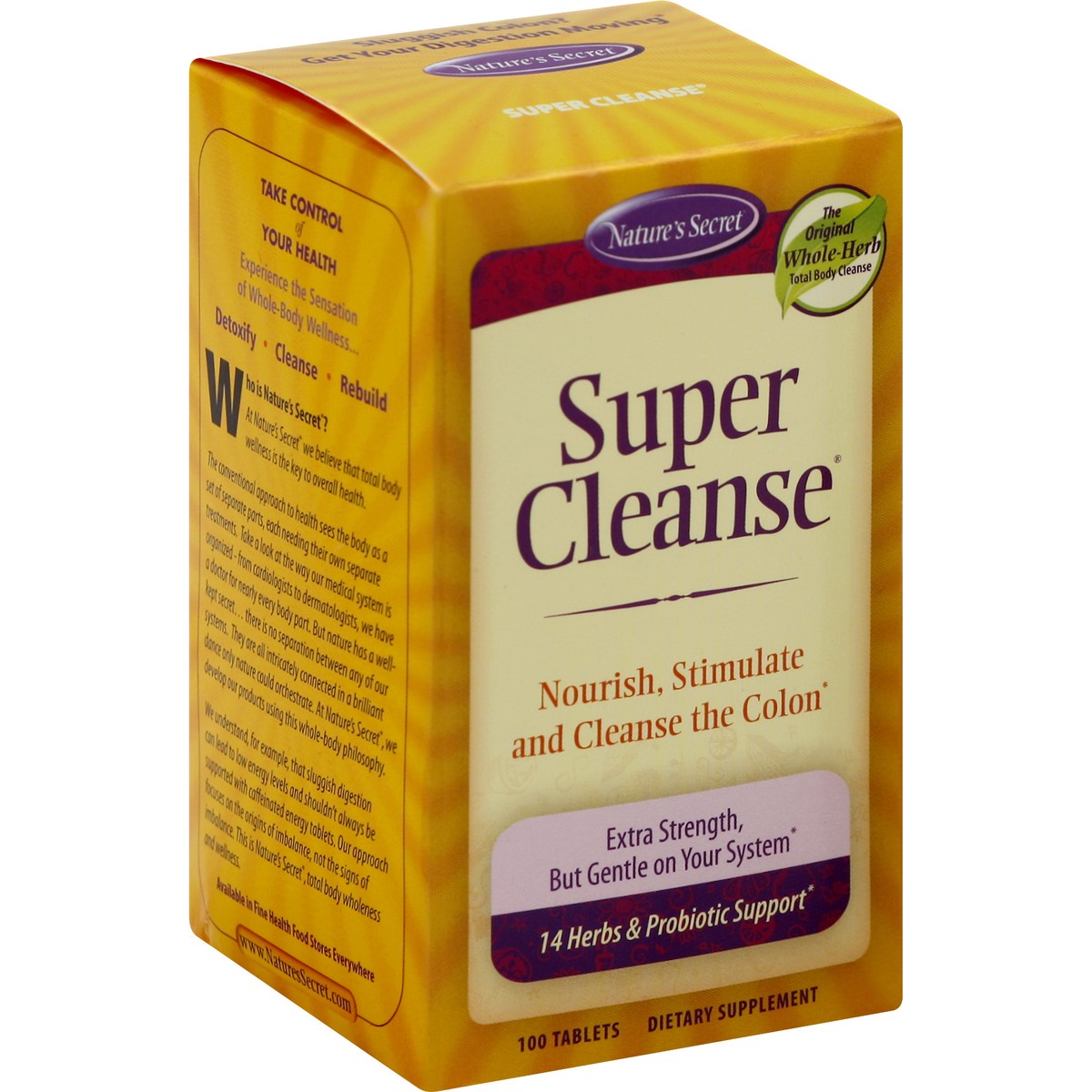 slide 6 of 8, Nature's Secret Super Cleanse, 100 ct