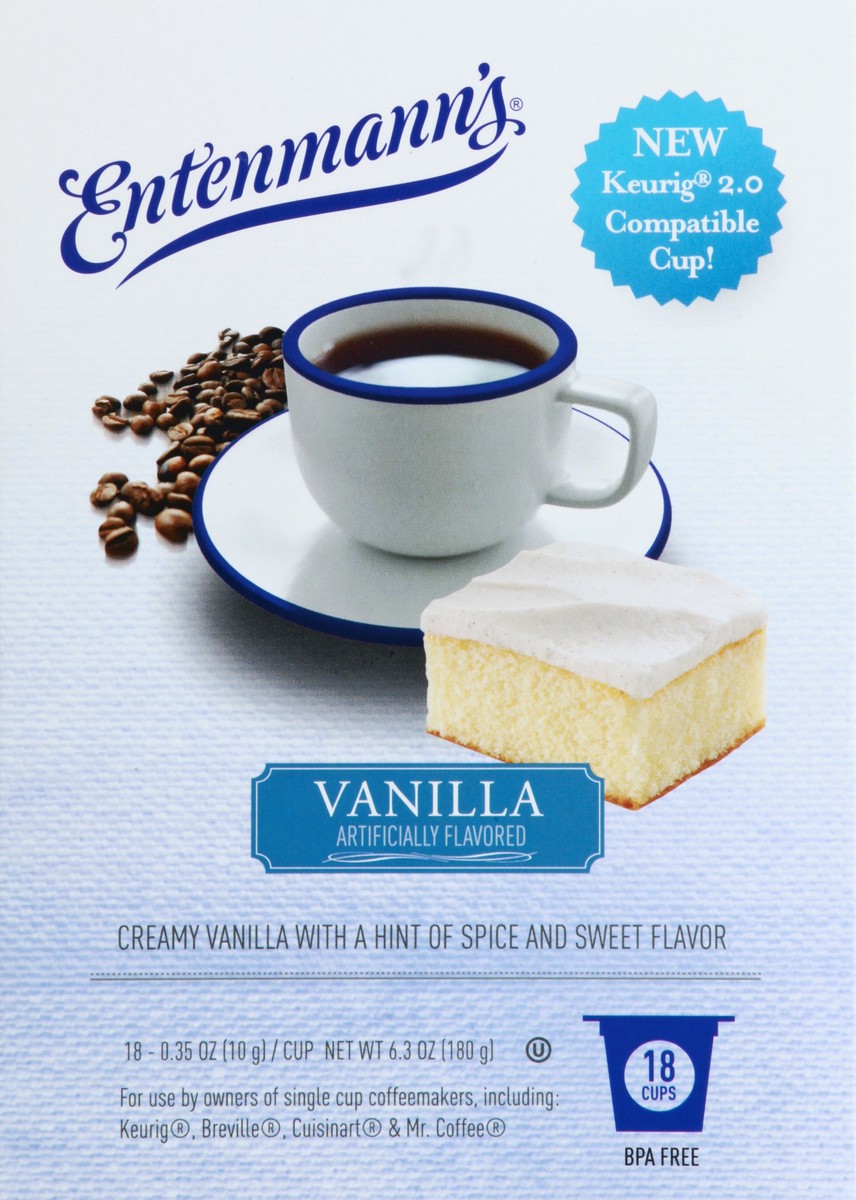 slide 4 of 11, Entenmann's Medium Roast Cups Vanilla Coffee - 18 ct, 18 ct