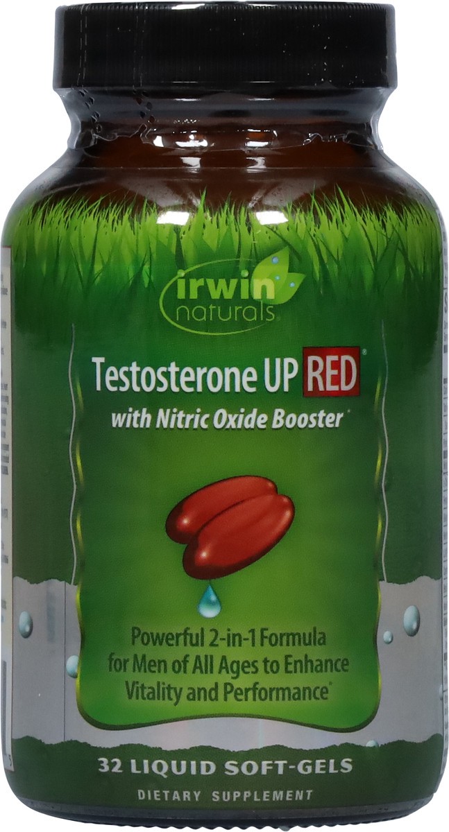 slide 7 of 10, Irwin Naturals Red Testosterone UP 32 Liquid Soft-gels, 32 ct