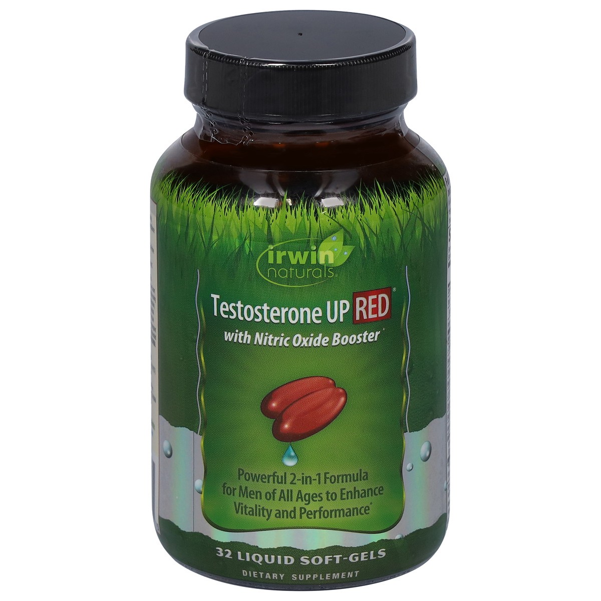 slide 10 of 10, Irwin Naturals Red Testosterone UP 32 Liquid Soft-gels, 32 ct