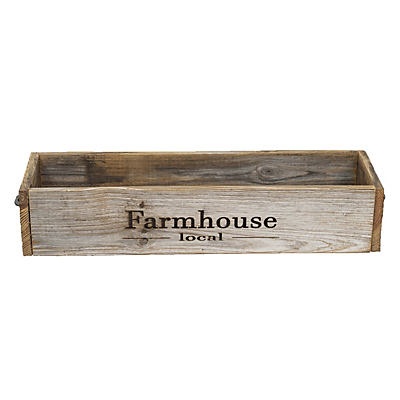 slide 1 of 1, (del)Hutson Designs Large Reclaimed Wood Farmhouse Local Planter Box, 1 ct