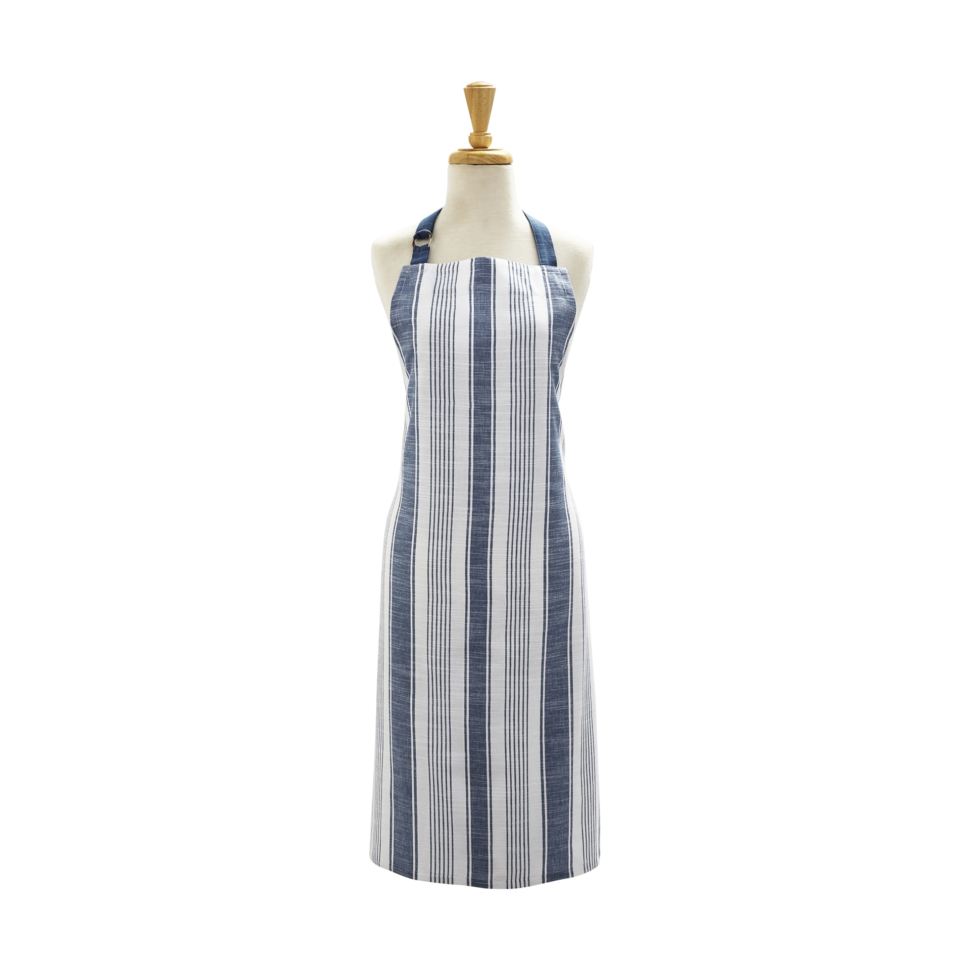 slide 1 of 1, Sur La Table Blue Striped Apron, 1 ct