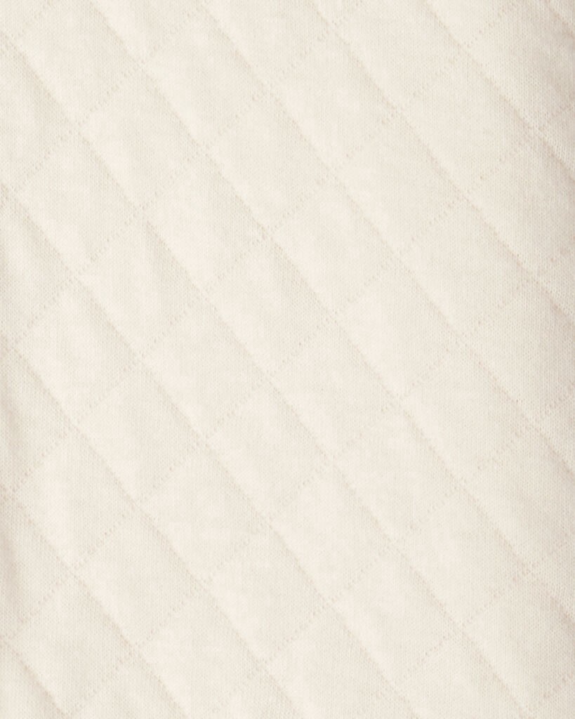 slide 2 of 3, Carter's Carters Baby Girl Quilted Quarter-Zip & Floral Legging Set - Cream Cream 24M, 1 ct