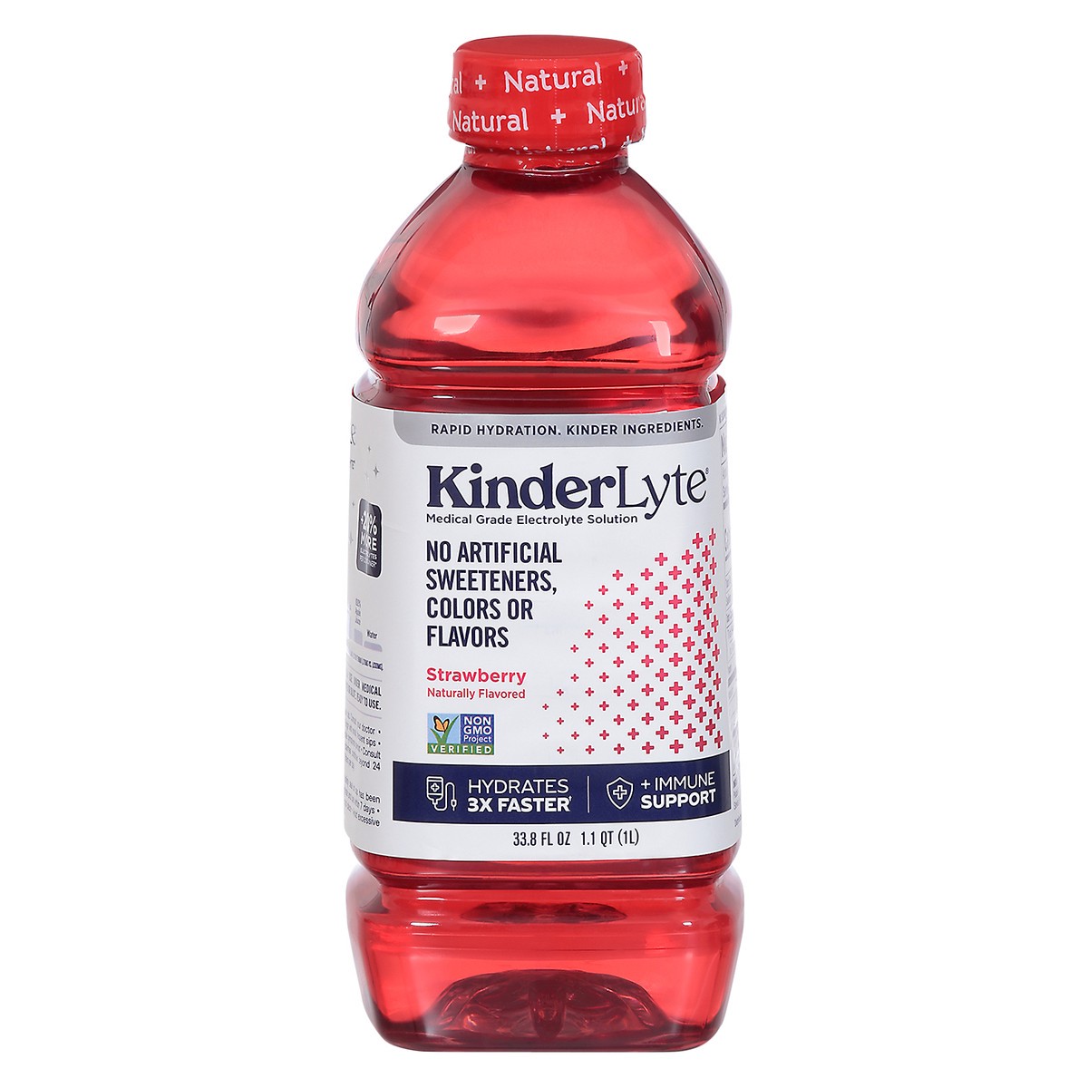 slide 1 of 11, Kinderlyte Strawberry Electrolyte Solution 33.8 fl oz, 33.8 fl oz