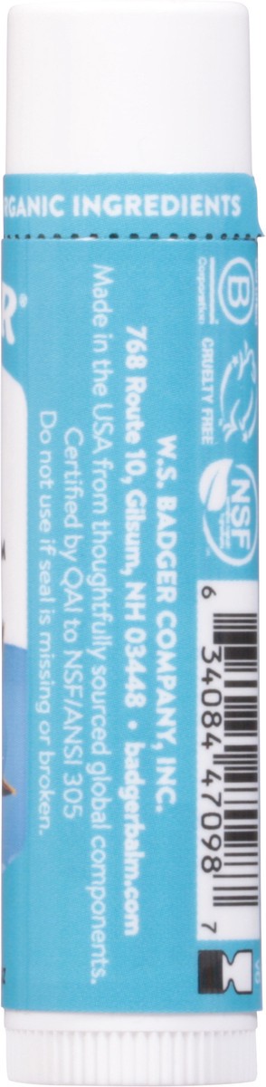 slide 8 of 9, Badger SPF 15 Clear Zinc Lip Balm Stick, 0.15 oz