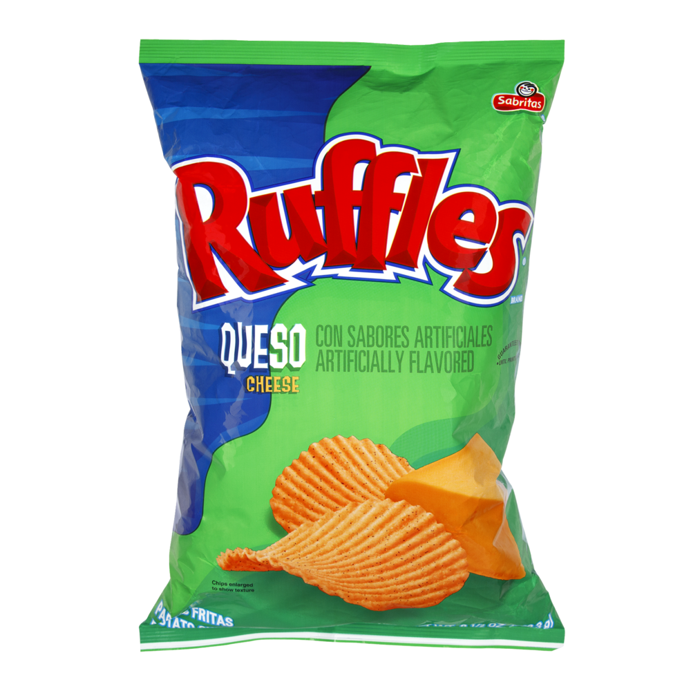 slide 1 of 5, Ruffles Queso Cheese, 1 ct