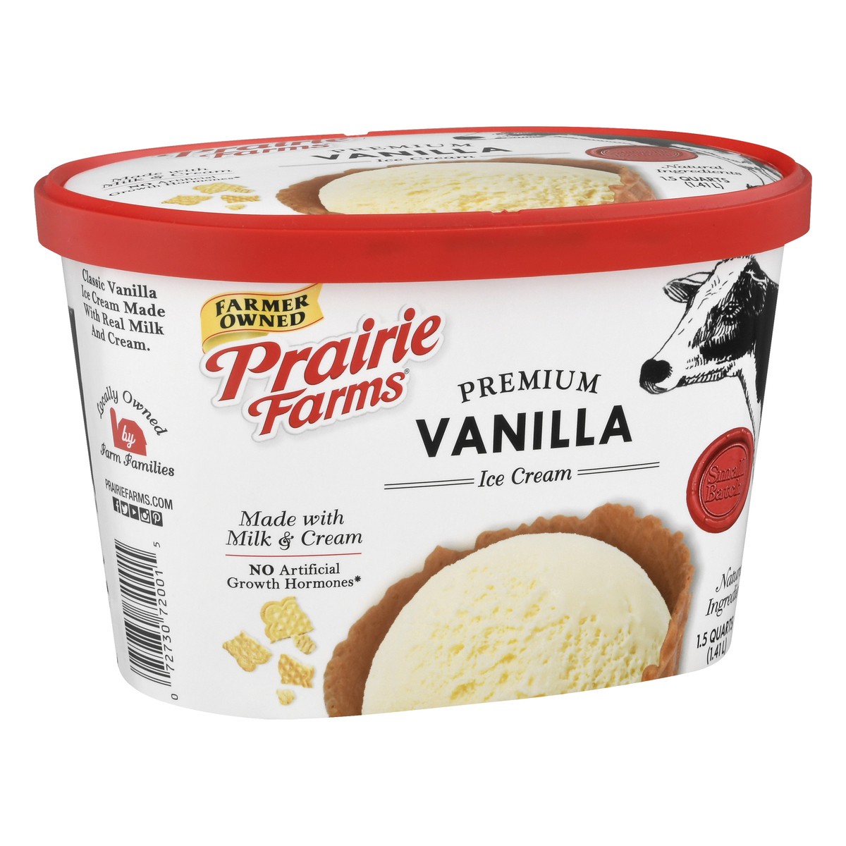 slide 8 of 13, Prairie Farms Premium Vanilla Ice Cream 1.5 qt, 1.5 qt