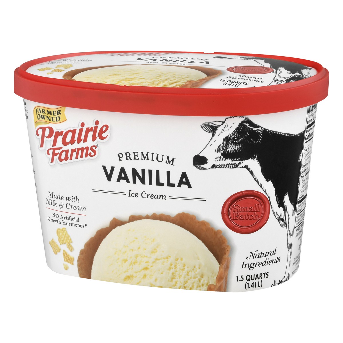 slide 10 of 13, Prairie Farms Premium Vanilla Ice Cream 1.5 qt, 1.5 qt