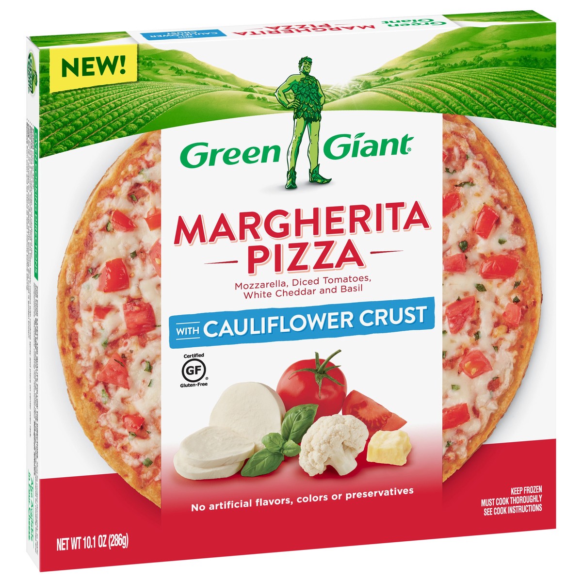slide 5 of 8, Green Giant Margherita Pizza with Cauliflower Crust 10.1 oz, 10.1 oz