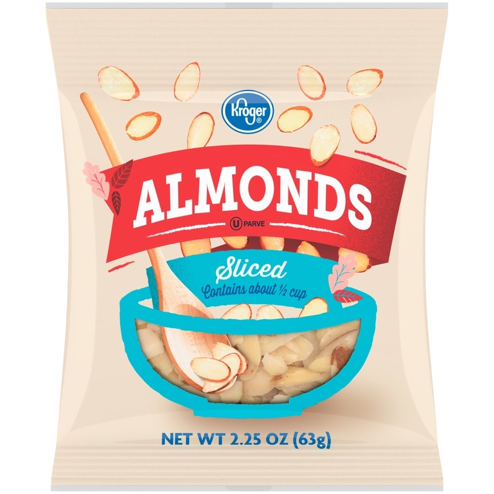 slide 1 of 1, Kroger Sliced Almonds, 2.25 oz