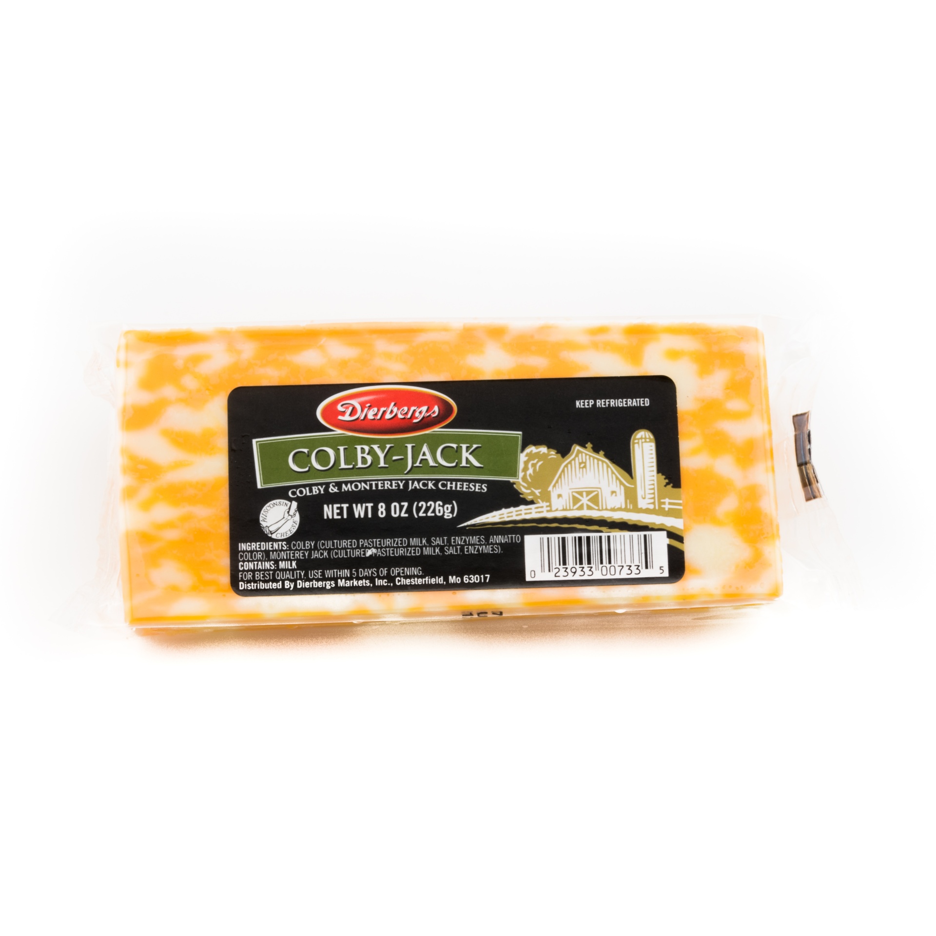 slide 1 of 1, Dierbergs Colby Jack Chunk Cheese, 8 oz