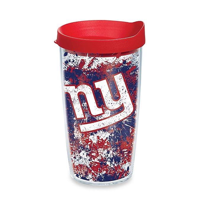 slide 1 of 1, Tervis NFL New York Giants Splatter Wrap Tumbler with Lid, 16 oz