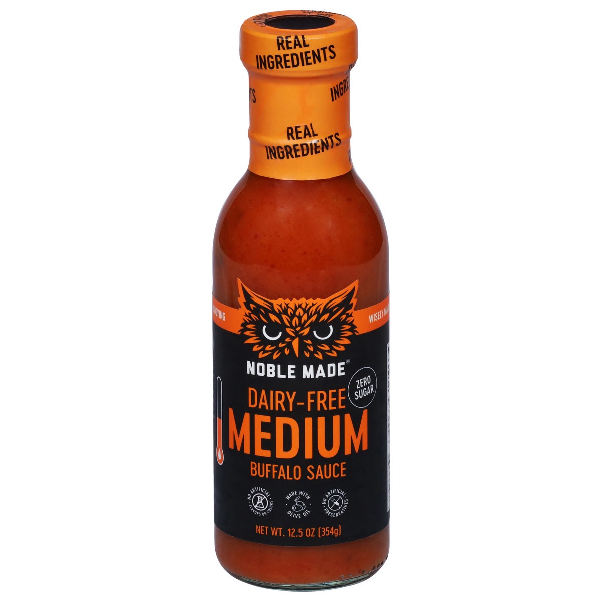 slide 1 of 2, Noble Made Medium Dairy-Free Buffalo Sauce 12.5 oz, 12.5 oz