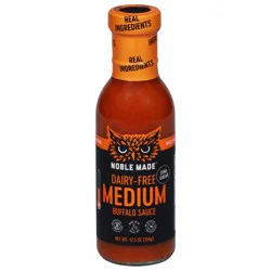 Noble Made Medium Dairy-Free Buffalo Sauce 12.5 oz