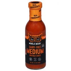 Noble Made Medium Dairy-Free Buffalo Sauce 12.5 oz