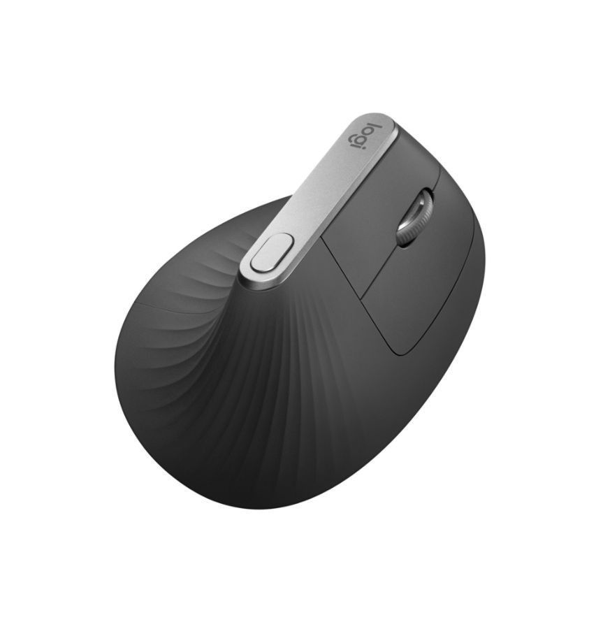 slide 2 of 6, Logitech Mx Vertical Wireless Mouse, Black, 910-005447, 3 in x 3 in x 4 3/4 in
