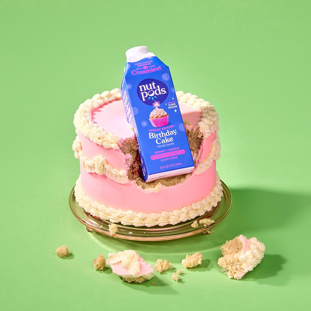 slide 5 of 6, nutpods Birthday Cake Non Dairy Coffee Creamer made with Almonds and Coconuts (each), 25.4 fl oz