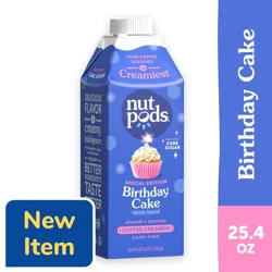 nutpods Birthday Cake Non Dairy Coffee Creamer made with Almonds and Coconuts (each)