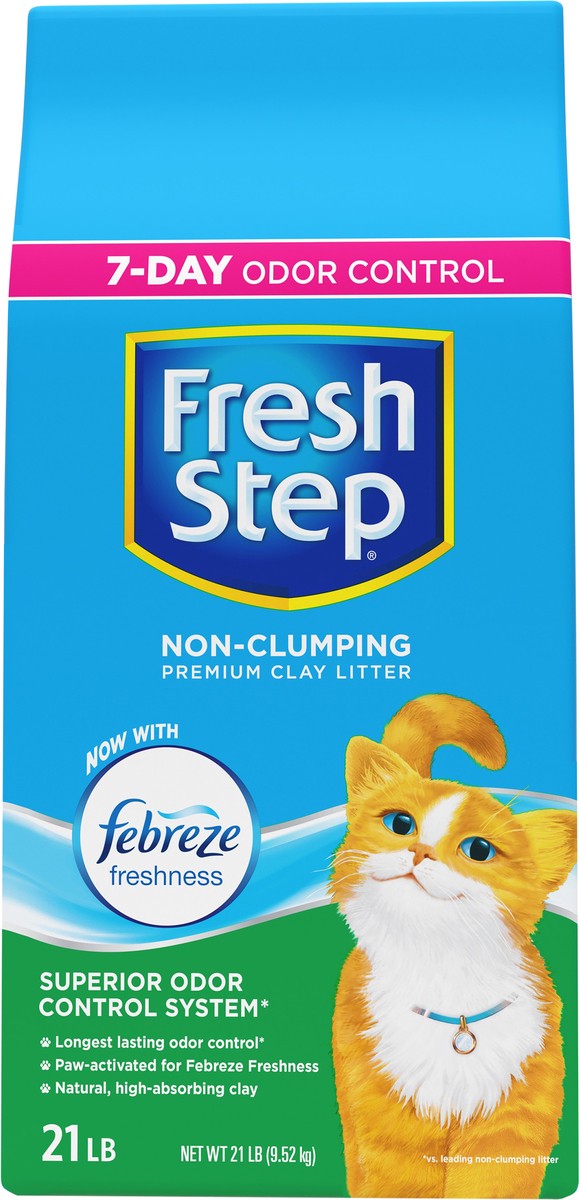 slide 3 of 8, Fresh Step Cat Liter, 21 lb