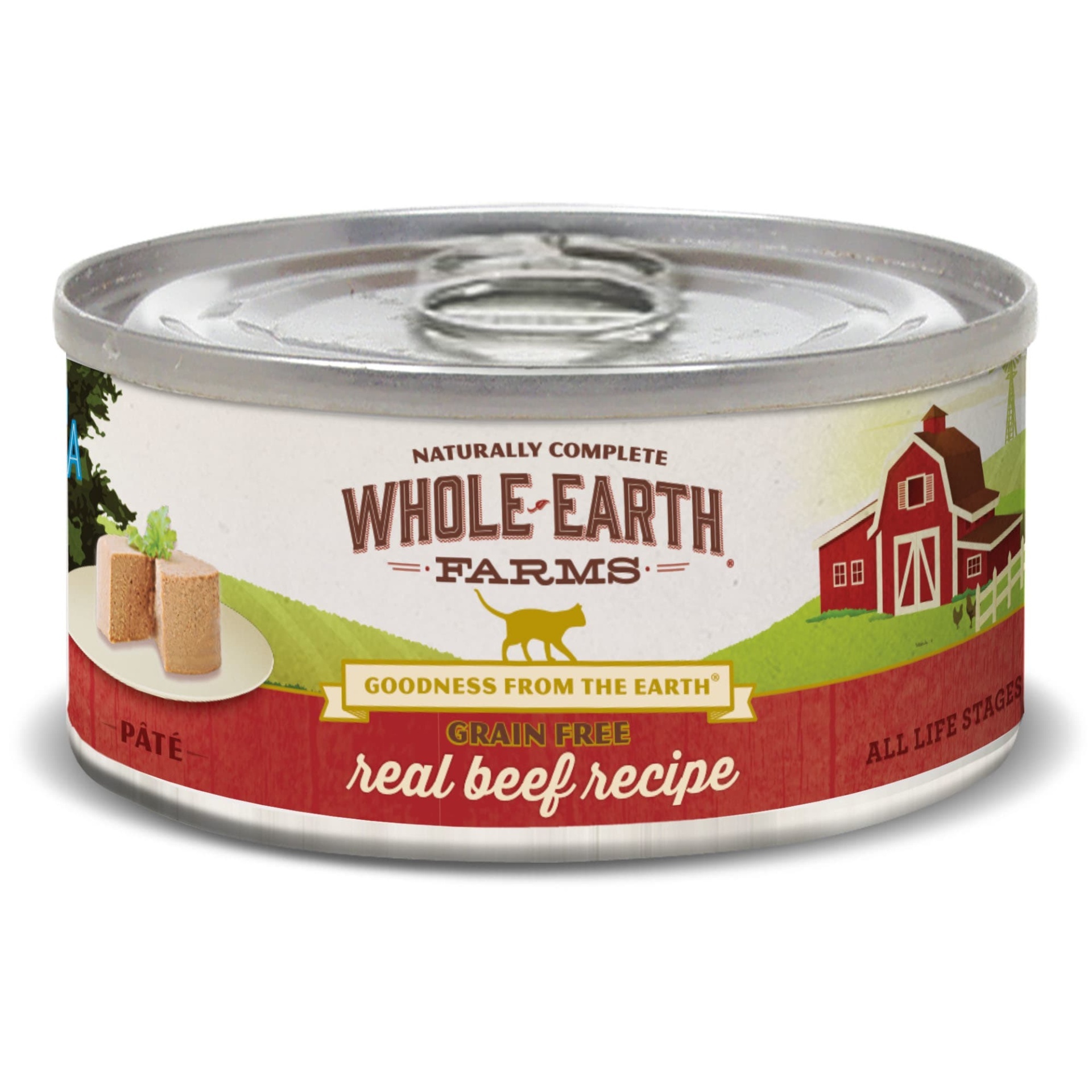 Whole Earth Farms Grain Free Real Beef Canned Cat Food 2.75 oz | Shipt