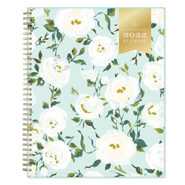 slide 1 of 6, Blue Sky Monthly Planner, 8-1/2'' X 11'', Coming Up Roses, January To December 2022, 132434, 1 ct