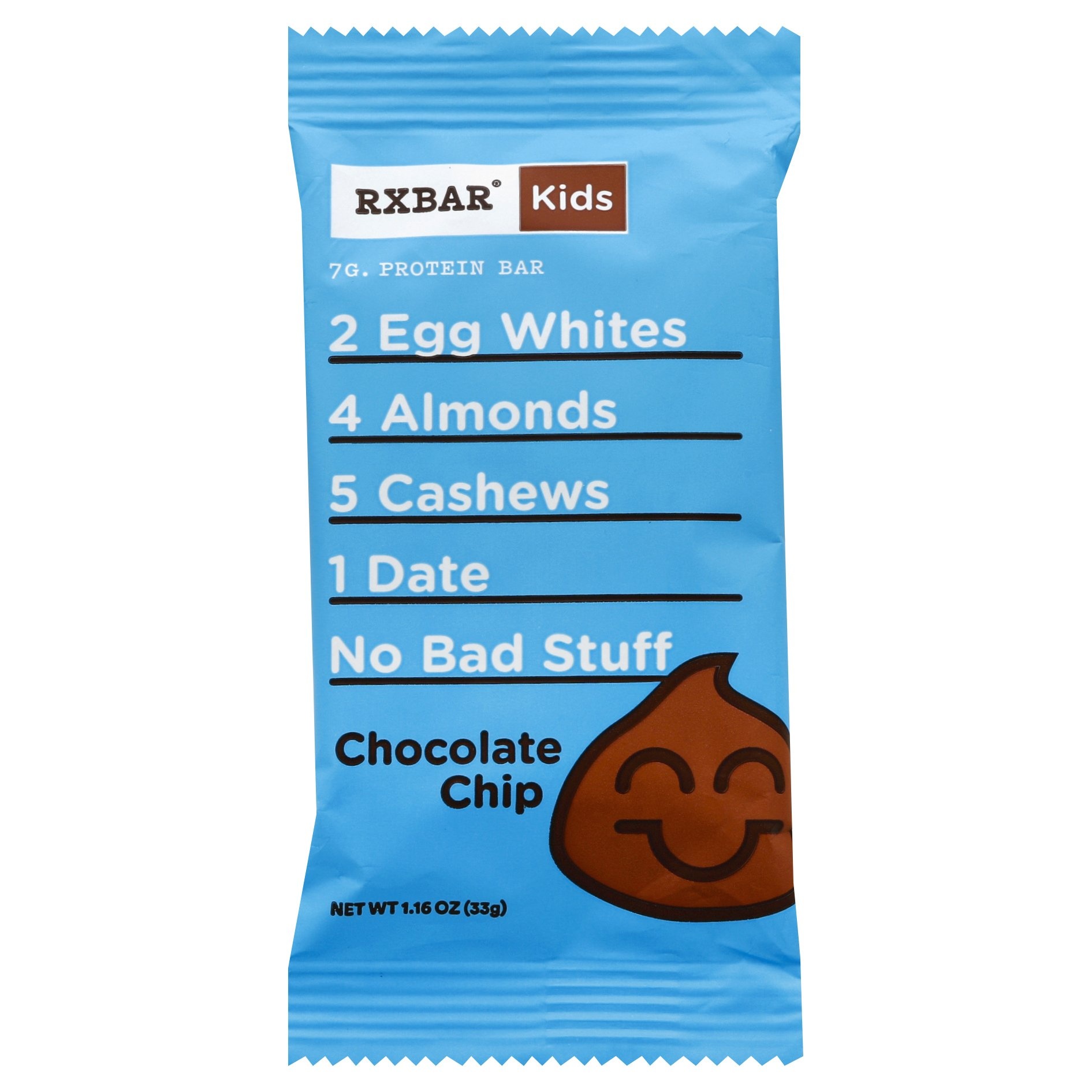 slide 1 of 1, RXBAR Kids Chocolate Chip Protein Bar, 1.16 oz