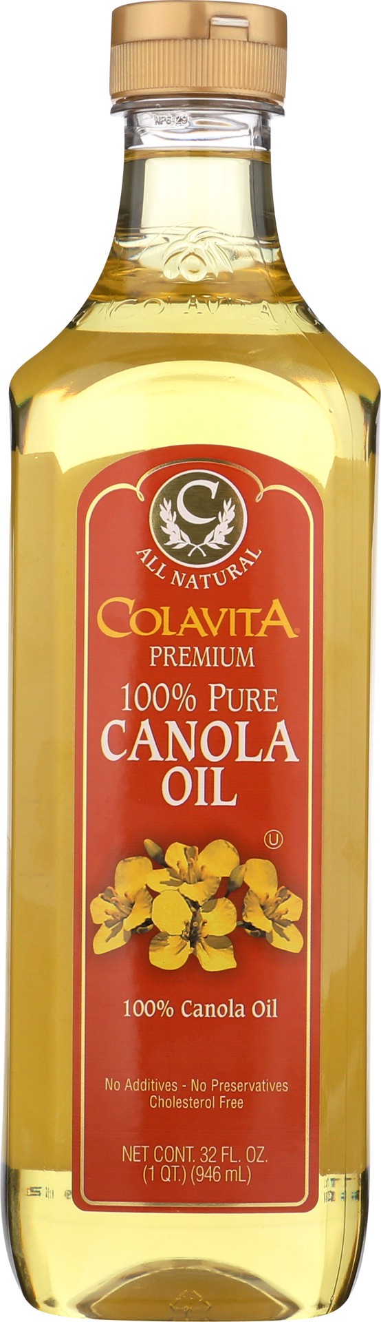 slide 1 of 5, Colavita Canola Oil, 100% Pure, Premium, 32 oz