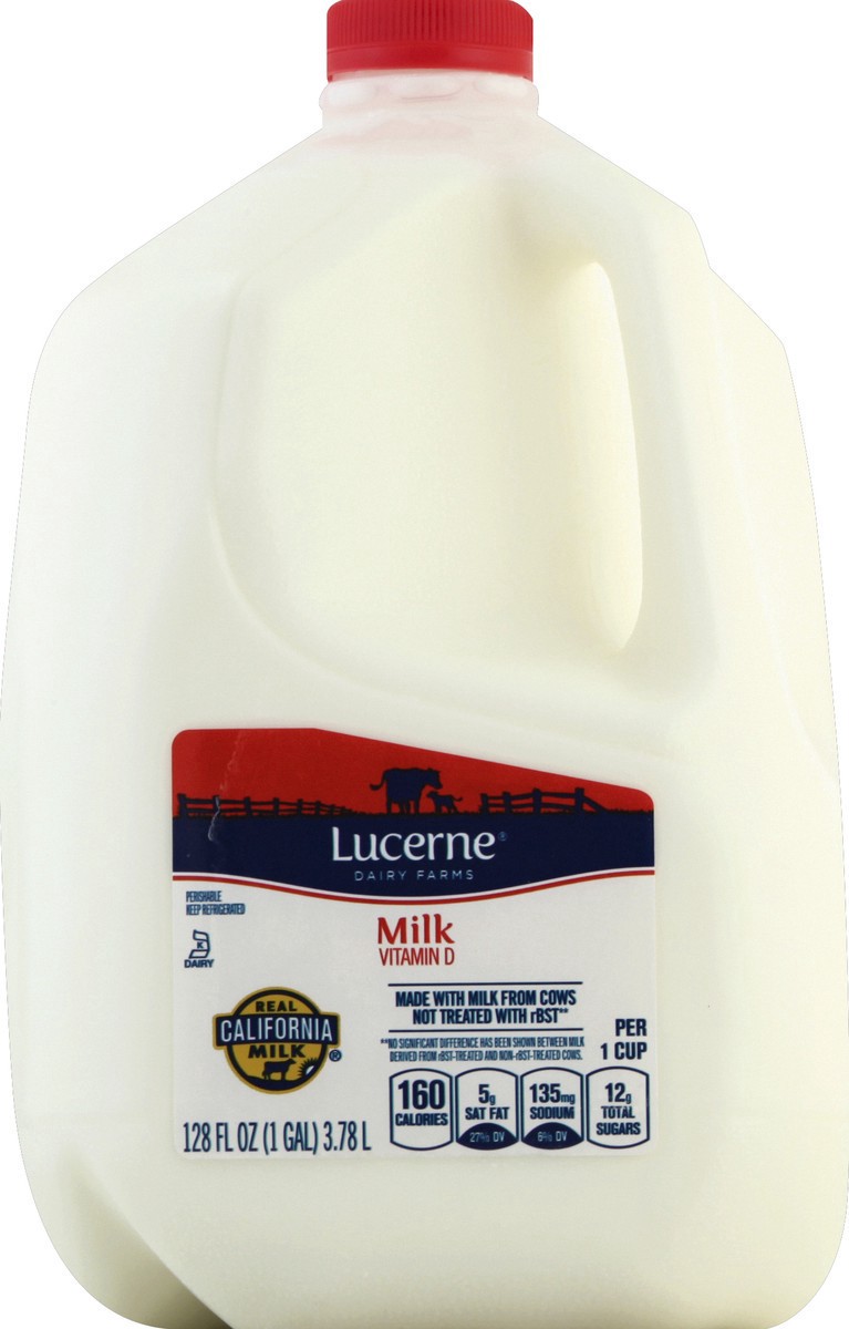 slide 3 of 7, Lucerne Dairy Farms Dairy Farms Milk, 128 fl oz