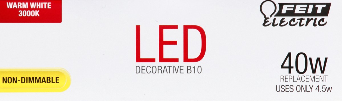 slide 2 of 8, Feit Electric LED 4.5 Watts Warm White 3 Pack Light Bulbs 3 ea, 3 ct