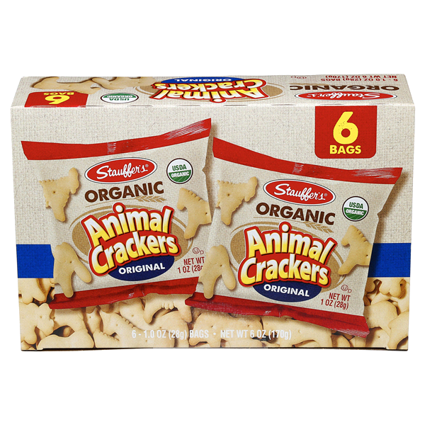 slide 1 of 1, Stauffer's Organic Animal Crackerss, 6 oz