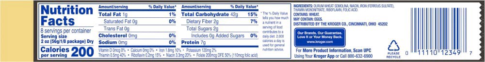 slide 3 of 4, Kroger Fettuccine, 16 oz