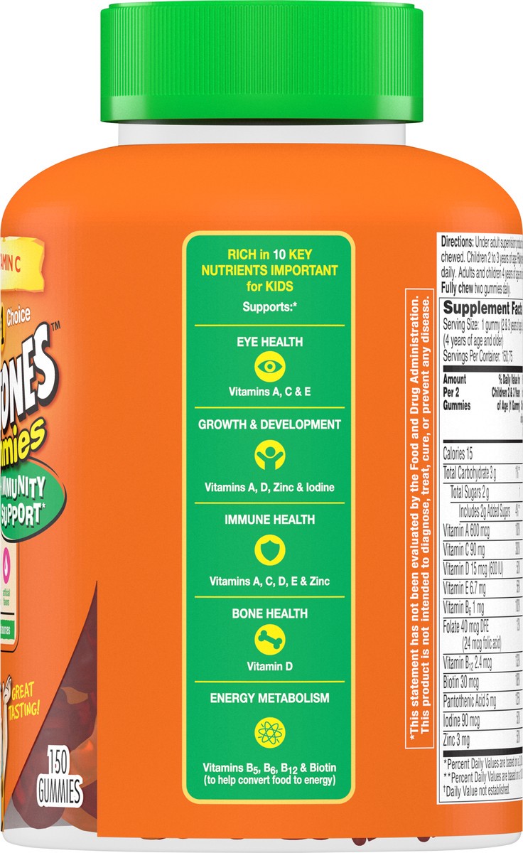 slide 7 of 8, Flintstones Gummies Immunity Support 150 ea Bottle, 150 ct