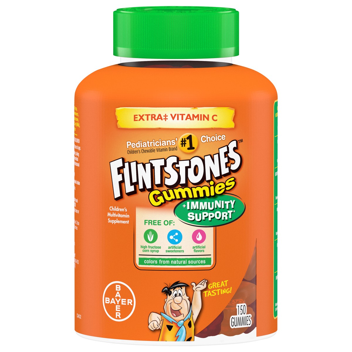 slide 1 of 8, Flintstones Gummies Immunity Support 150 ea Bottle, 150 ct