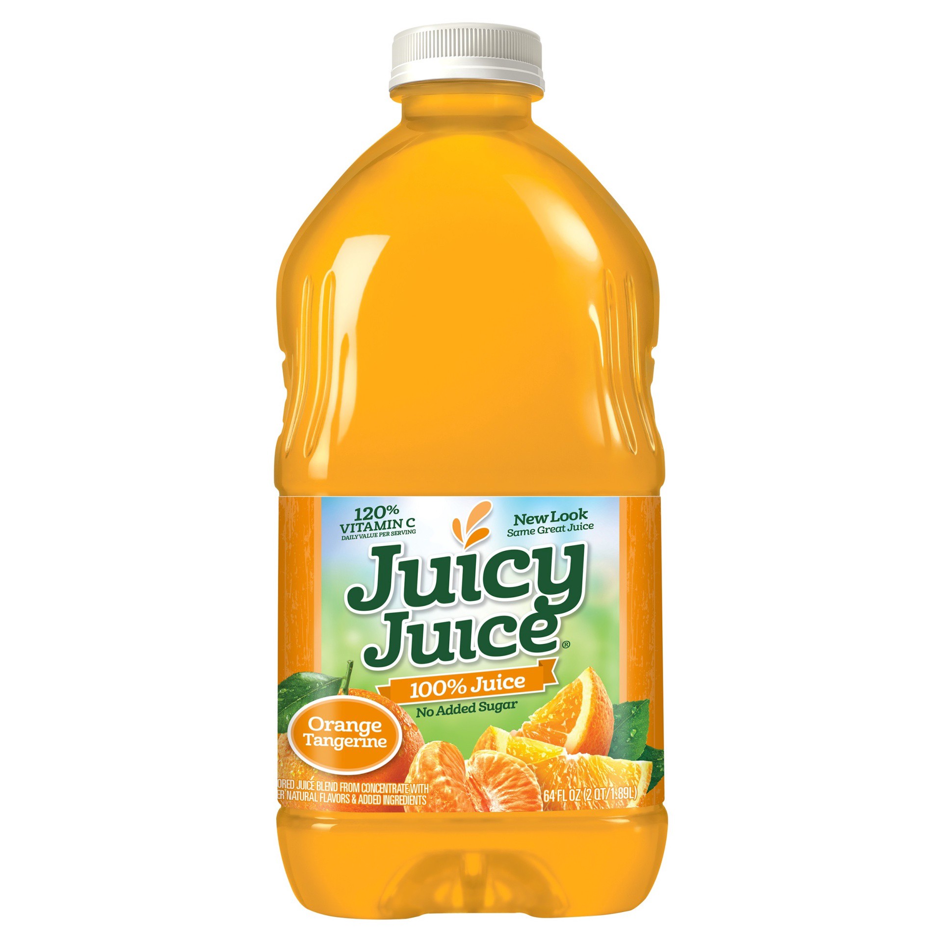 slide 1 of 3, Juicy Juice 100% Juice, Orange Tangerine, 64 FL OZ Bottle, 64 fl oz