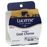 slide 1 of 1, Lucerne Dairy Farms Cheese Crumbled Goat, 4 oz