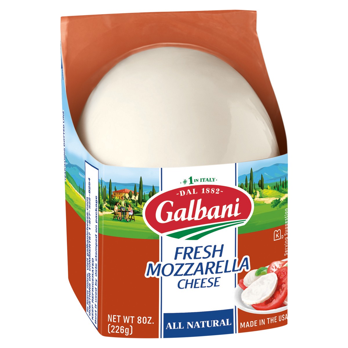 slide 2 of 9, Galbani 8oz Fresh Mozzarella Cheese, 8 oz