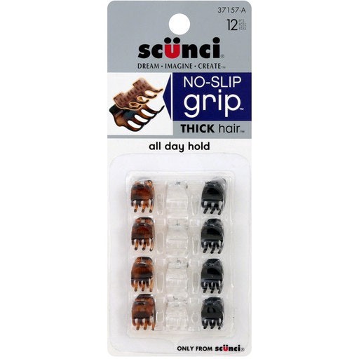 slide 1 of 1, scünci Clips, Thick Hair, 12 ct