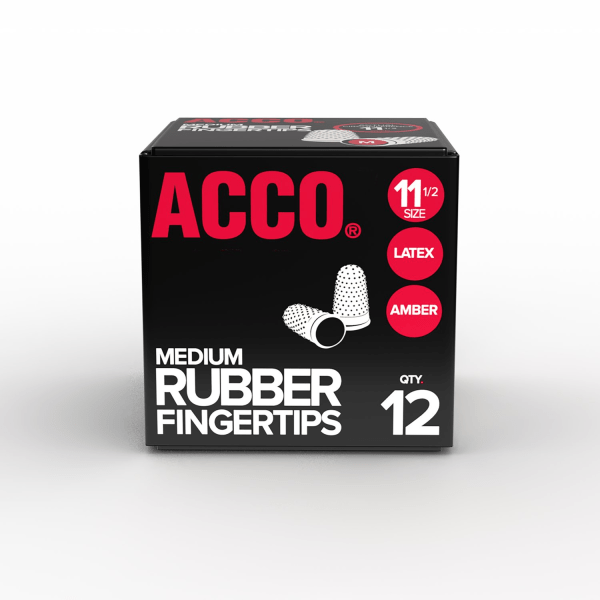 slide 7 of 8, Swingline Rubber Fingertips, #11 1/2, Amber, 12 ct; 5/8 in
