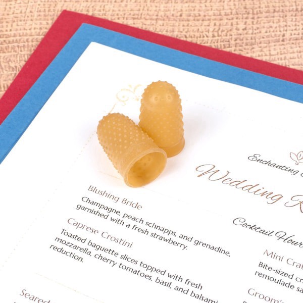 slide 2 of 8, Swingline Rubber Fingertips, #11 1/2, Amber, 12 ct; 5/8 in