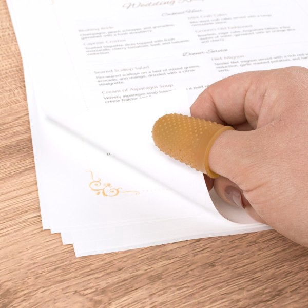 slide 3 of 8, Swingline Rubber Fingertips, #11 1/2, Amber, 12 ct; 5/8 in