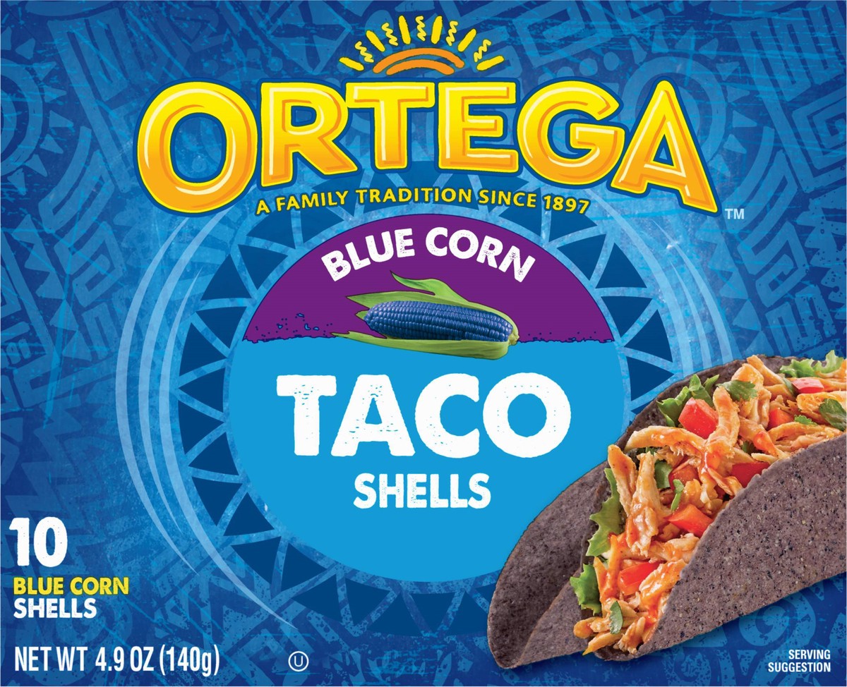 slide 10 of 11, Ortega Good Grains Taco Shells Blue Corn, 10 ct