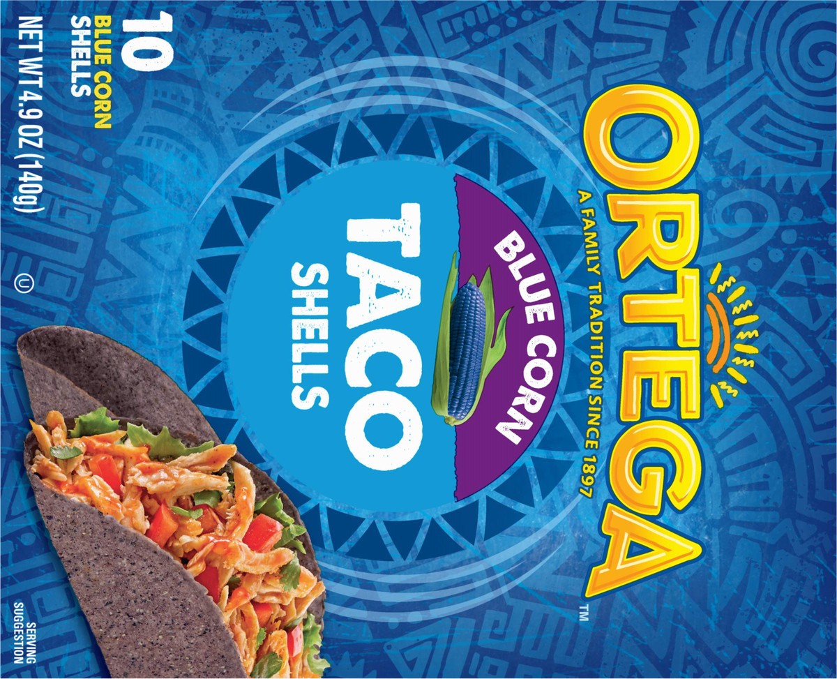 slide 3 of 11, Ortega Good Grains Taco Shells Blue Corn, 10 ct