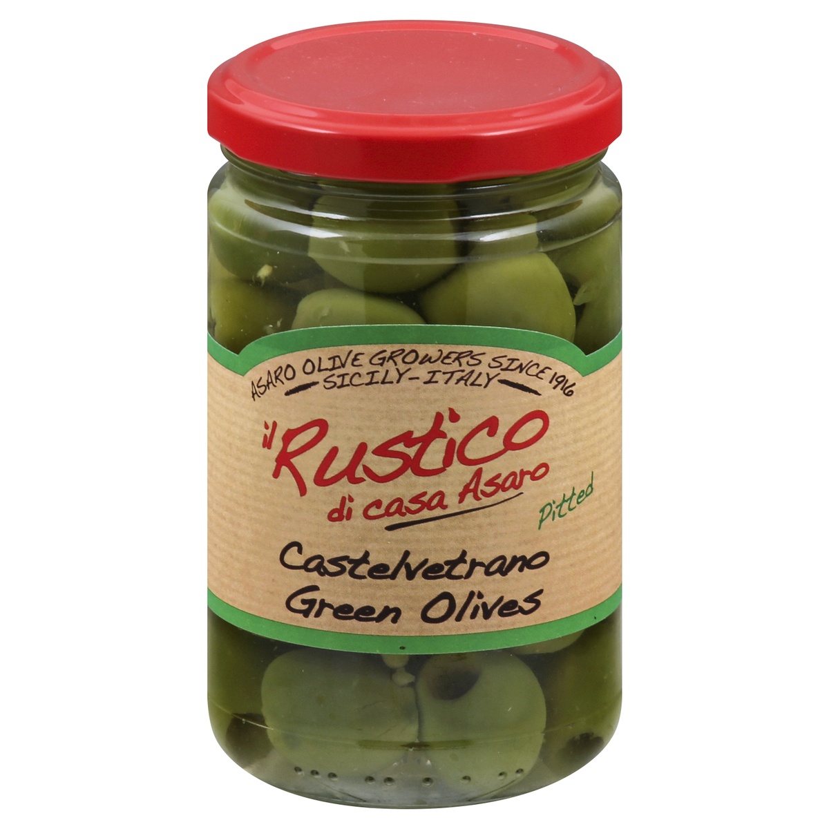 slide 1 of 10, Rustico di Casa Asaro Castelvetrano Green Olives, 4.5 oz