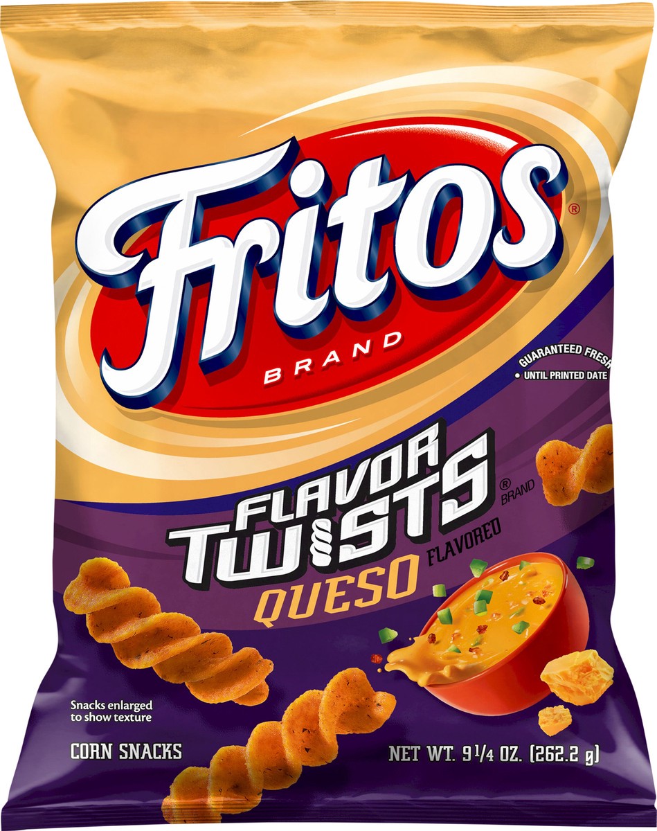 slide 4 of 4, Fritos Corn Snacks, Queso, 9.25 oz