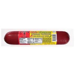 Ambassador Big N' Cheesy Summer Sausage with Pepper Jack Cheese 18 oz