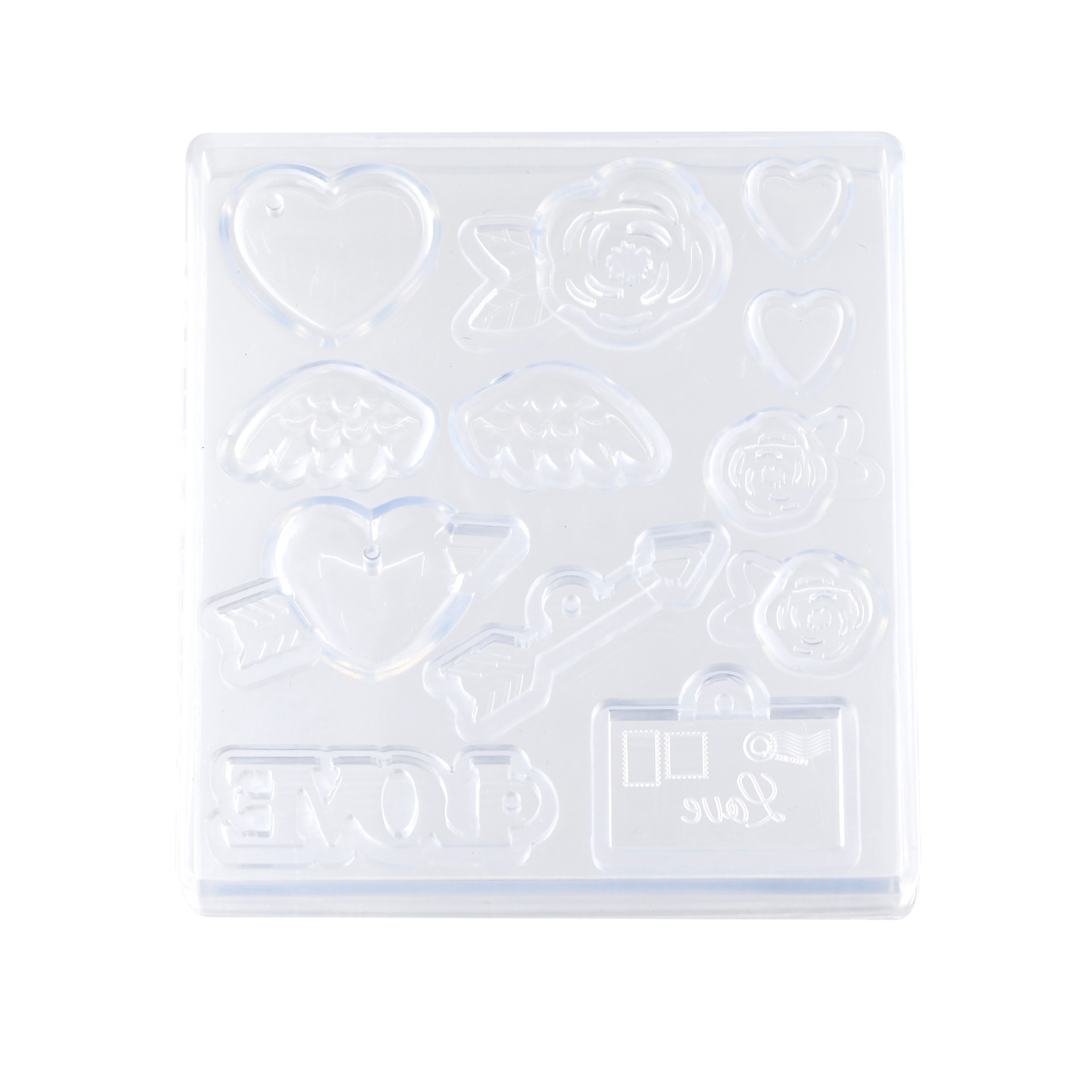 slide 2 of 5, Blue Moon Studio Uv Resin Craft Valentine's Day Silicone Mold, 3.15 in x 3.54 in x 0.47 in